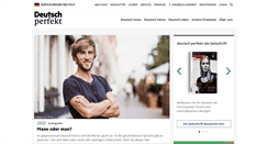 Desktop Screenshot of deutsch-perfekt.com