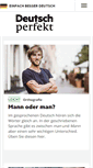 Mobile Screenshot of deutsch-perfekt.com