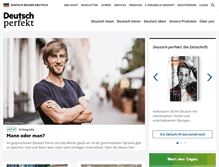 Tablet Screenshot of deutsch-perfekt.com